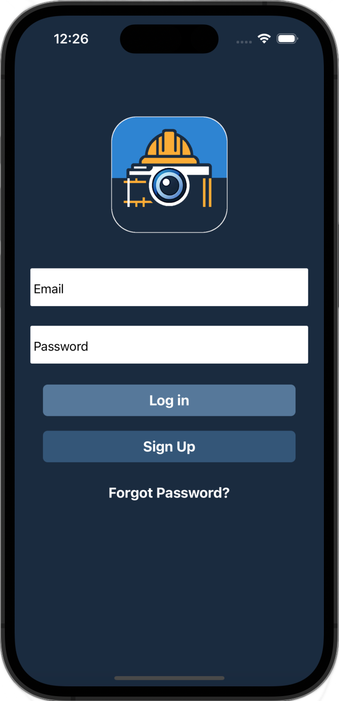 Buildsnapper mobile app interface showing Part L evidence capture on iPhone 15